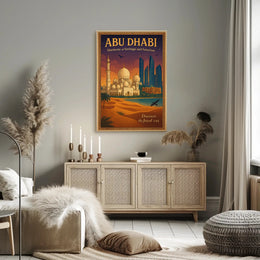 Abu Dhabi Cultural Harmony Travel Poster