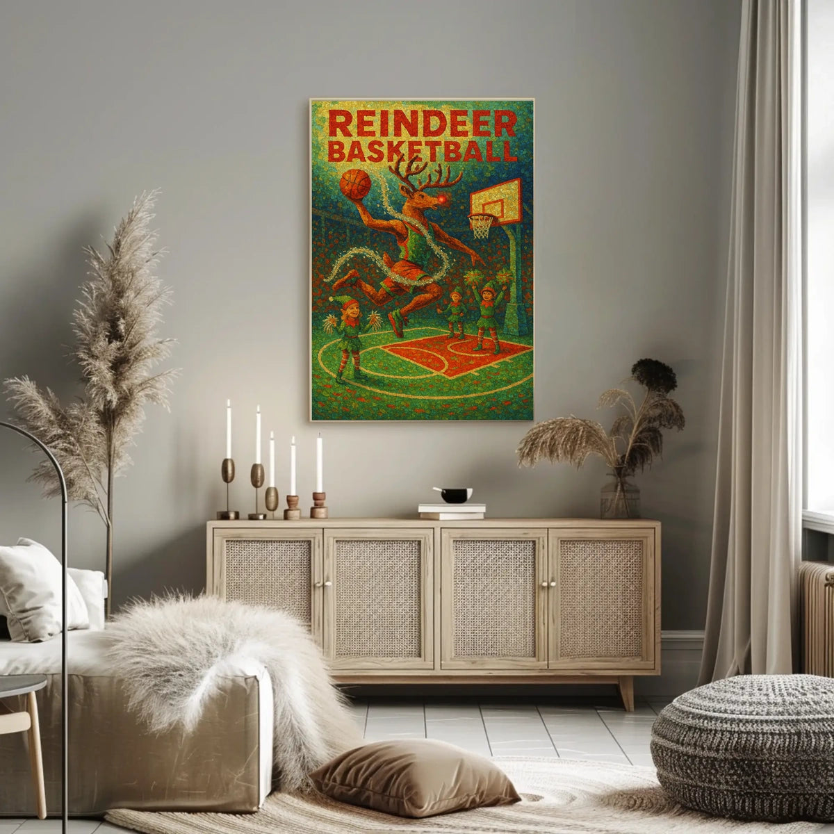 Reindeer Basketball Extravaganza Poster