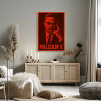 Malcolm X Iconic Leader Poster