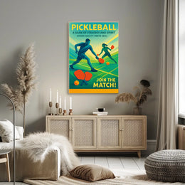Pickleball A Game of Strategy and Spirit Poster