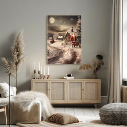 Winter Wonderland With Santa Poster