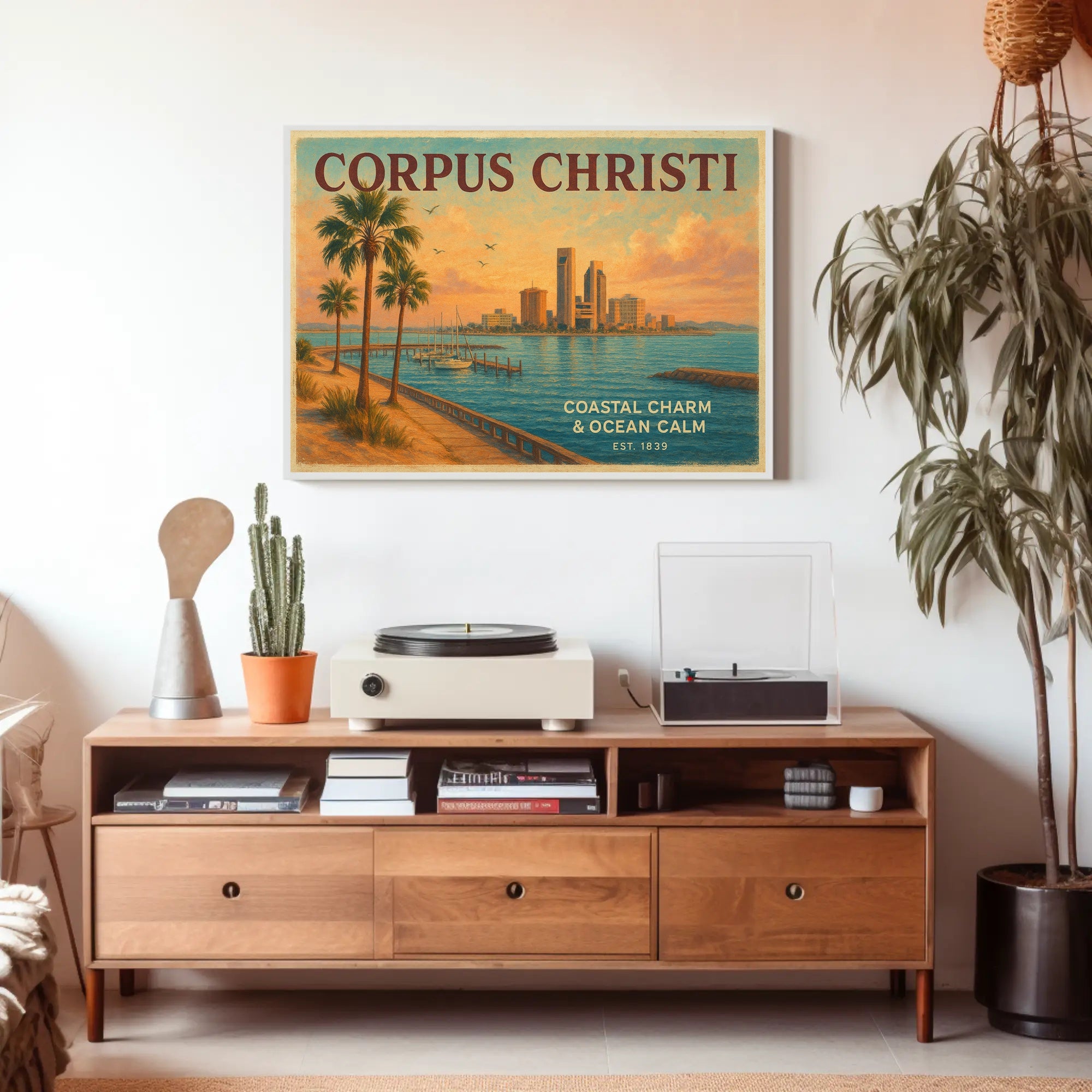 Coastal Serenity Corpus Christi Poster Print