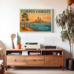 Coastal Serenity Corpus Christi Poster Print