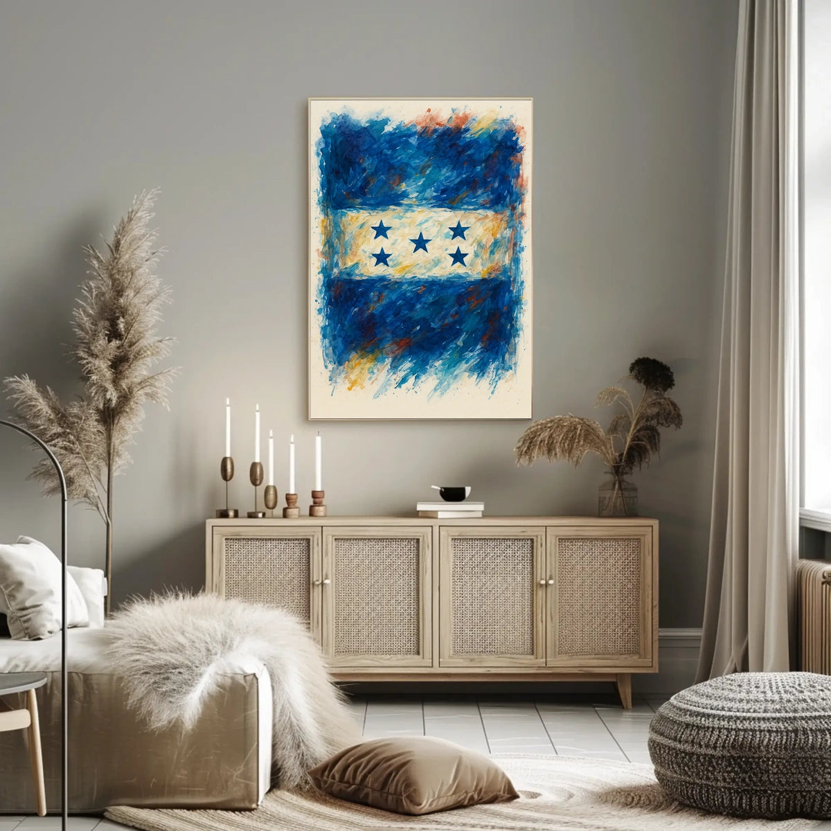 Abstract Stars and Stripes Poster