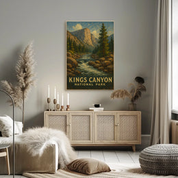 Kings Canyon National Park Scenic Adventure Poster