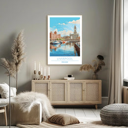 Scenic View of Liverpool Poster