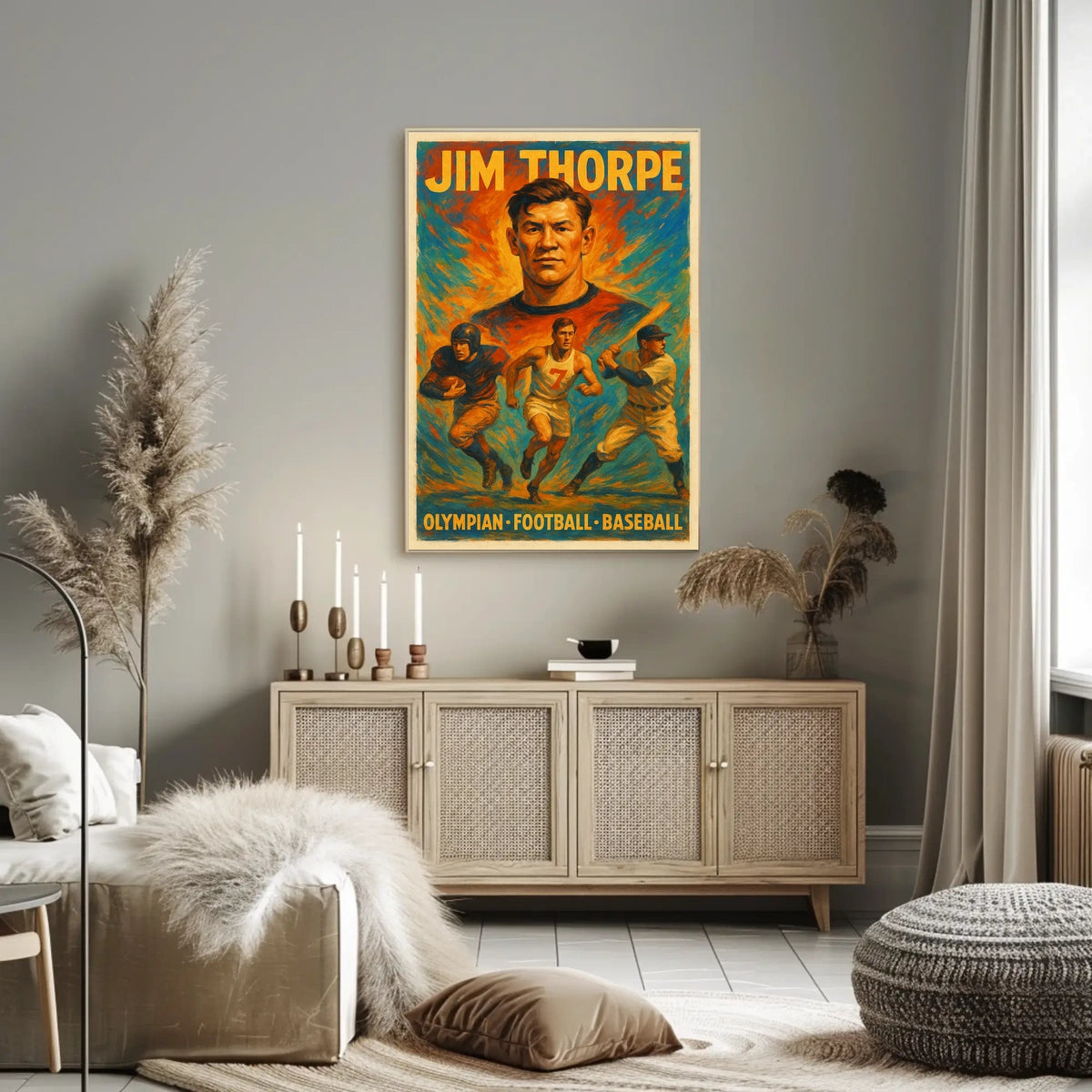 Celebrating Jim Thorpe A Multisport Legend Poster