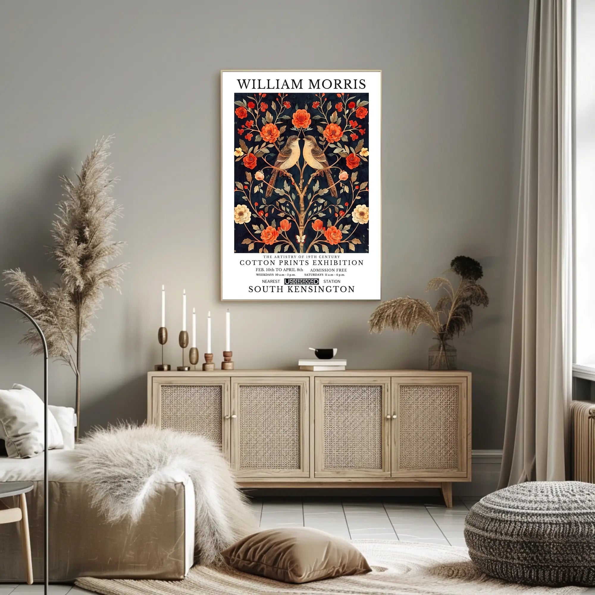 William Morris Exhibition Poster: Cultural or Heritage Poster