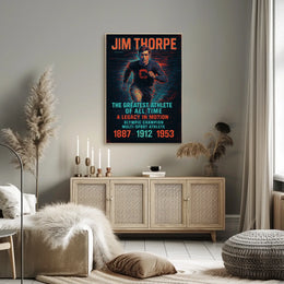 A Legacy in Motion Celebrating the Greatest Athlete Jim Thorpe Poster