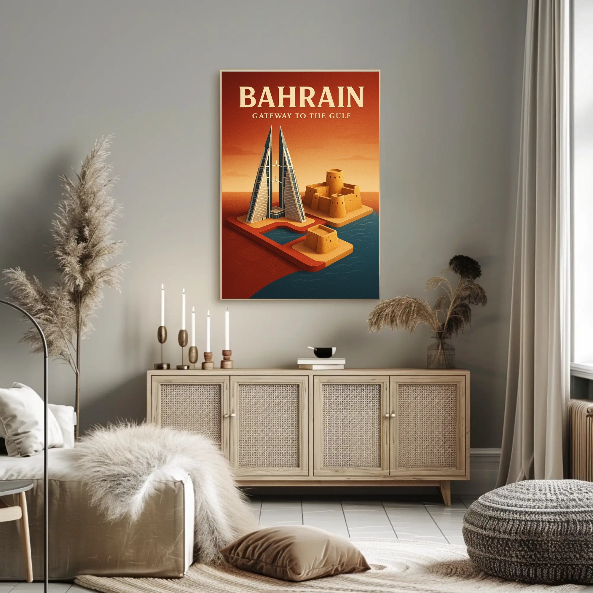 Bahrain Gateway to the Gulf Cultural Heritage Poster