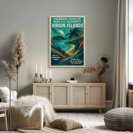 Caribbean Paradise Virgin Islands Poster