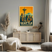 Seattle Skyline Poster
