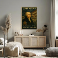 John Adams Historical Iconic Art Poster
