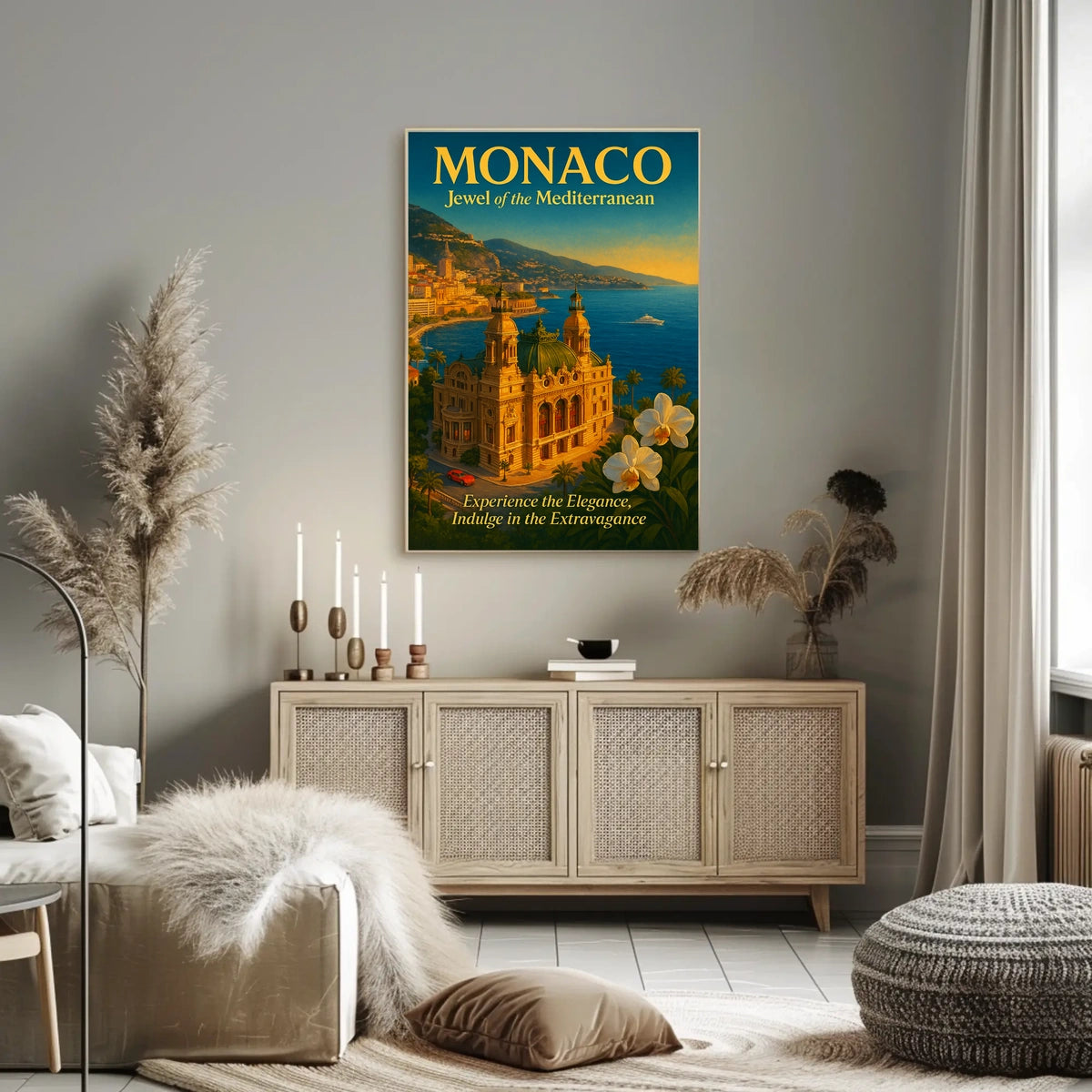 Monaco Jewel of the Mediterranean Poster