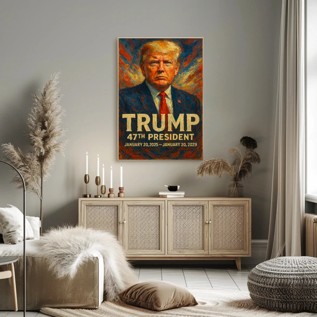 Trump Visionary Leader Turbulent Era Collectors Poster