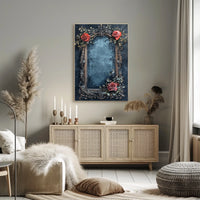 Ornate Botanical Frame Art: A Heritage Poster