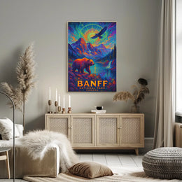Banff Wilderness Dreamscape: Surreal Nature Art Poster