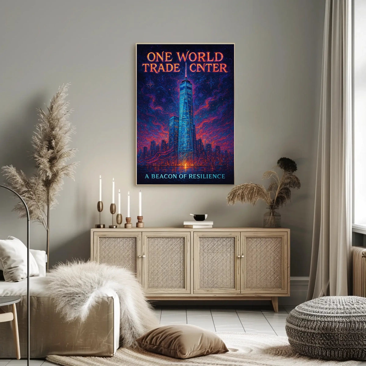 One World Trade Center A Beacon of Resilience Poster