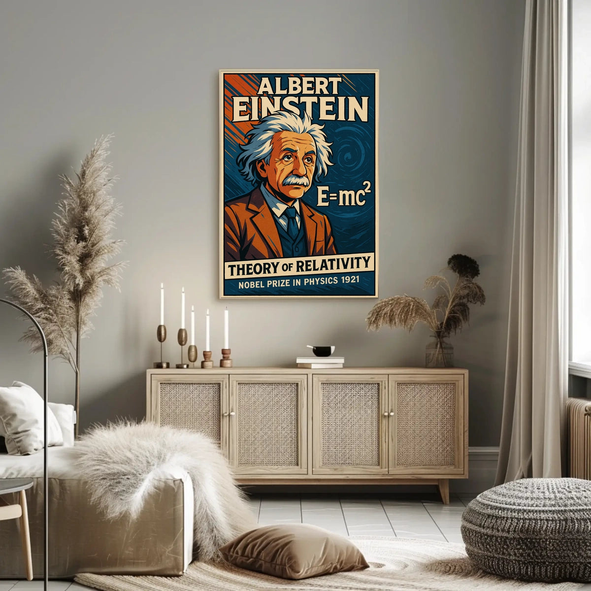 Albert Einstein Theory Of Relativity Poster