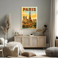 Paris Vintage Travel Poster PosterGoat