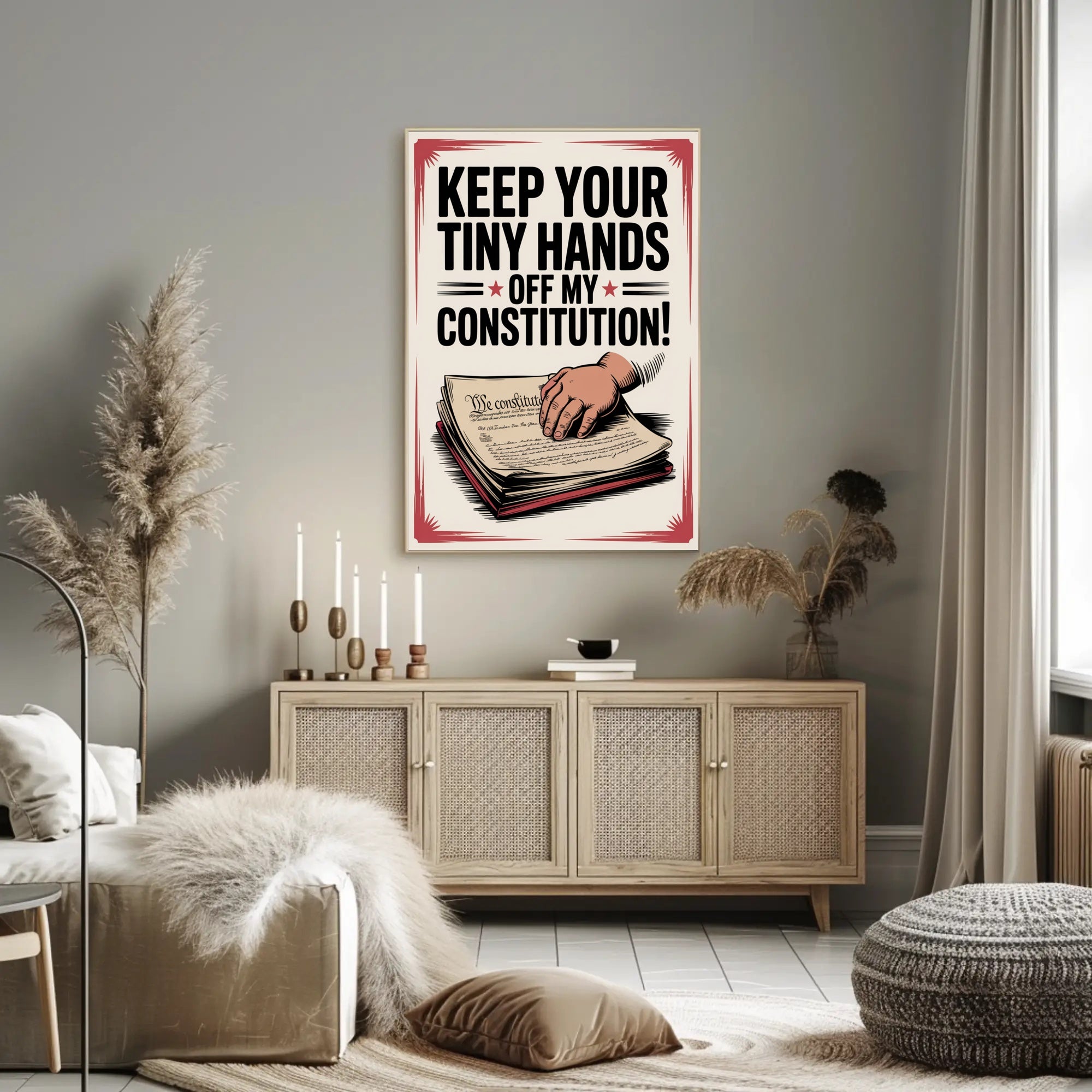 Protect the Constitution Political Propaganda Poster