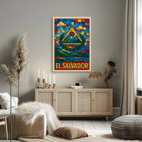 El Salvador A Vibrant Mosaic Poster