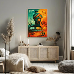 Wander in Color Afghanistan Travel Poster