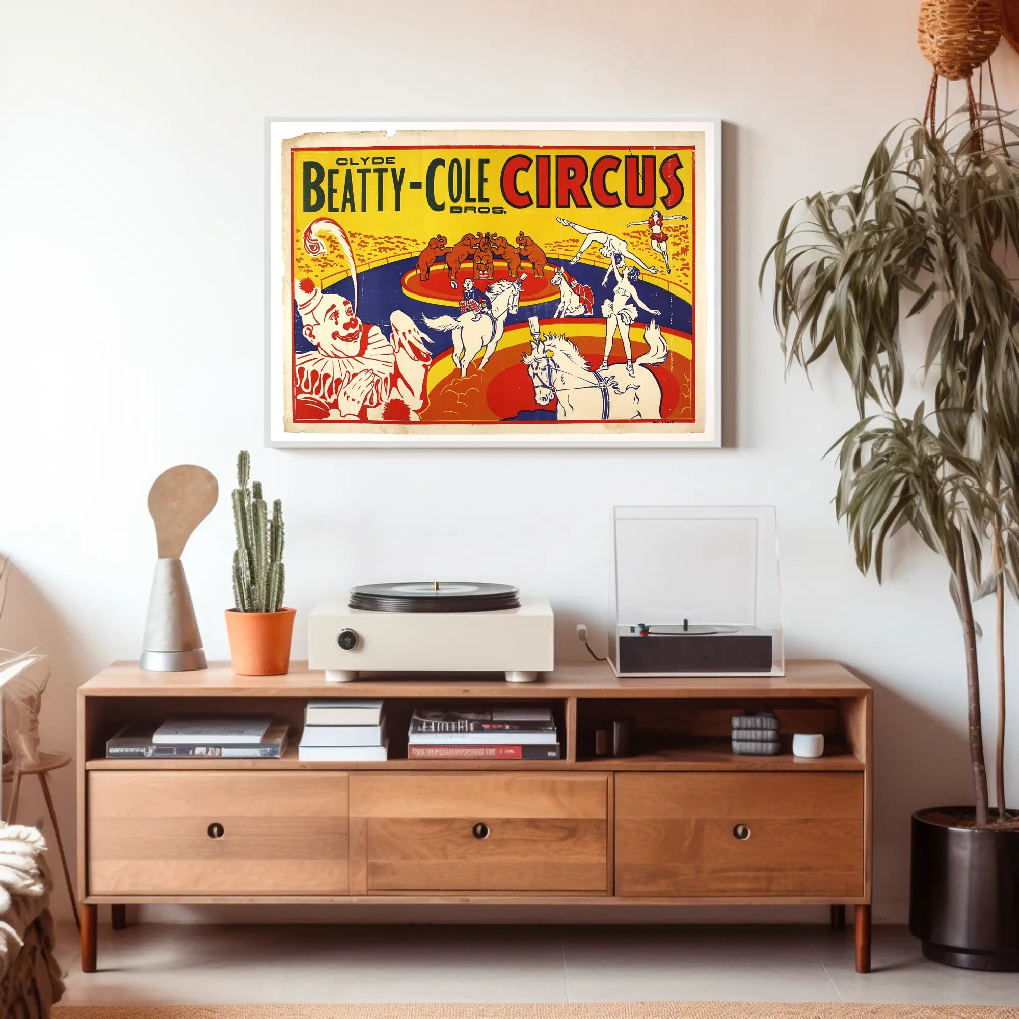 Clyde Beatty-Cole Circus Extravaganza Poster