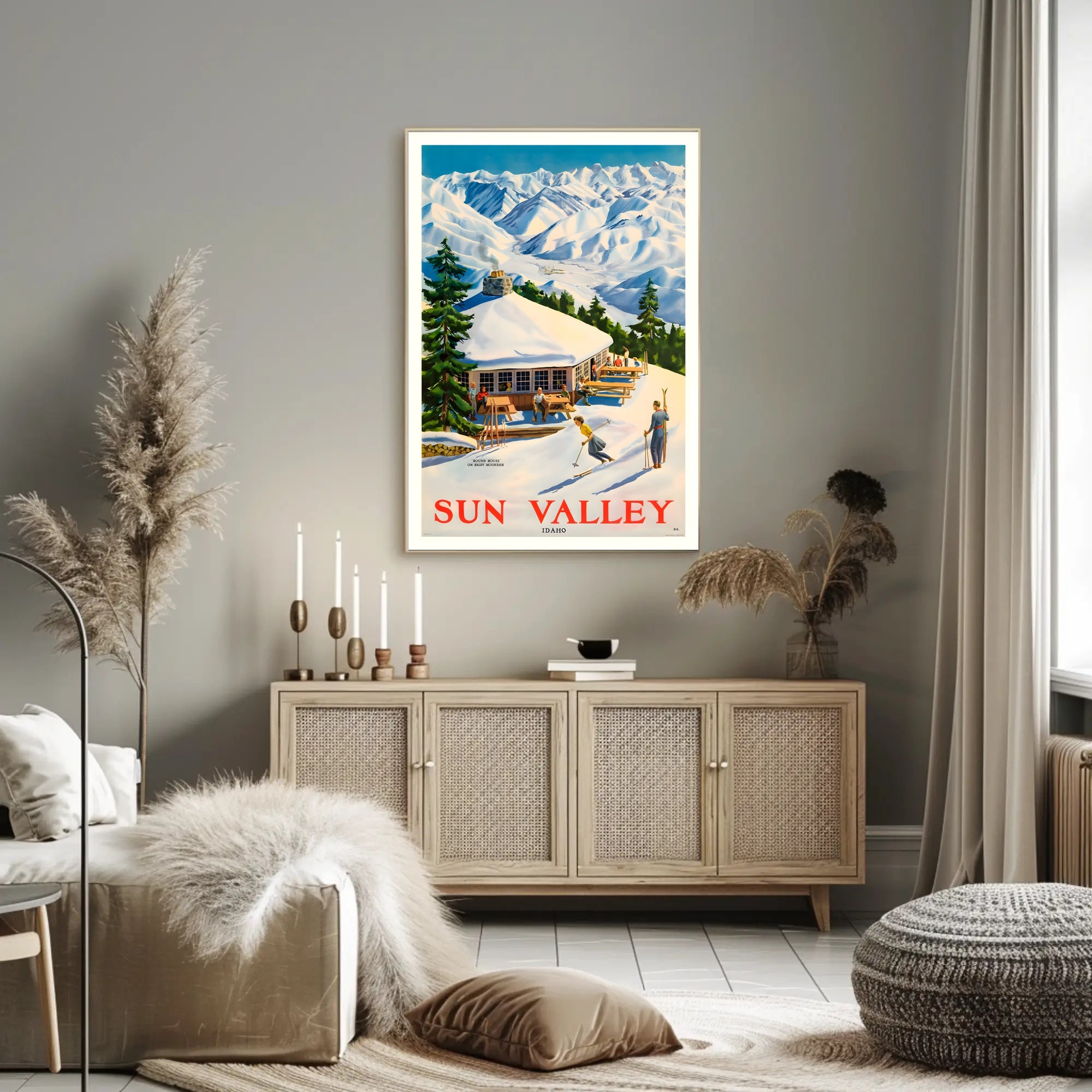 Sun Valley Ski Retreat Poster PosterGoat