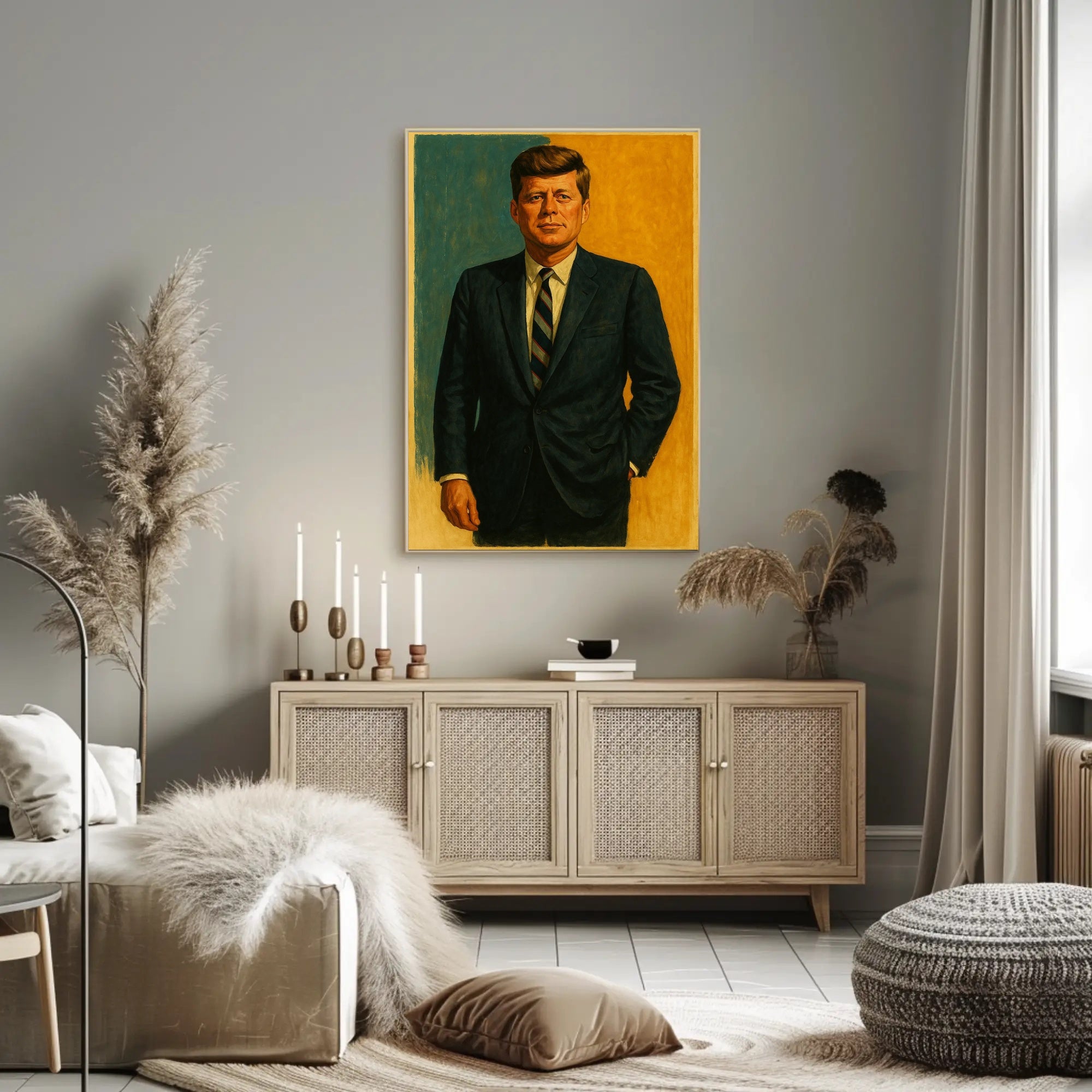 Mid-20th Century John F Kennedy Classic Portrait Poster