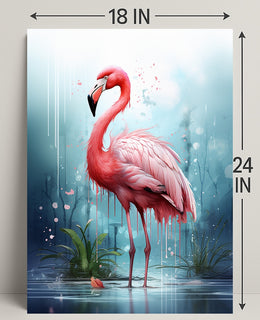 The Majestic Flamingo Poster