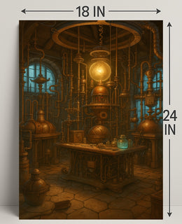 Steampunk Laboratory Adventure - Fantasy or Mythology Poster