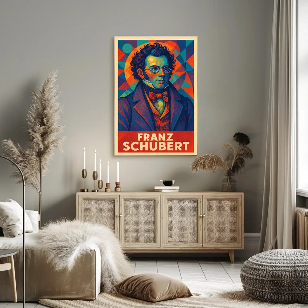 Franz Schubert Classical Music Vintage Art Poster