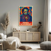 Franz Schubert Classical Music Vintage Art Poster