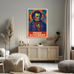 Franz Schubert Classical Music Vintage Art Poster