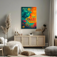Fly Tokelau Travel Adventure Explore Island Paradise Travel Poster PosterGoat