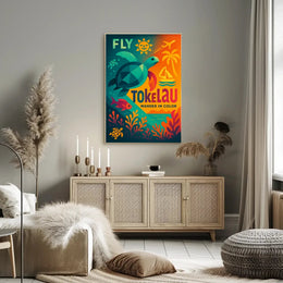 Fly Tokelau Travel Adventure Explore Island Paradise Travel Poster PosterGoat