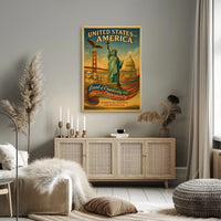 United States Of America Land Of Poster