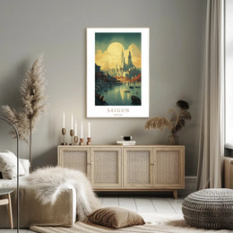 Saigon Skyline Poster PosterGoat
