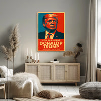 Trump Visionary Leadership Pop Art Patriotic Poster