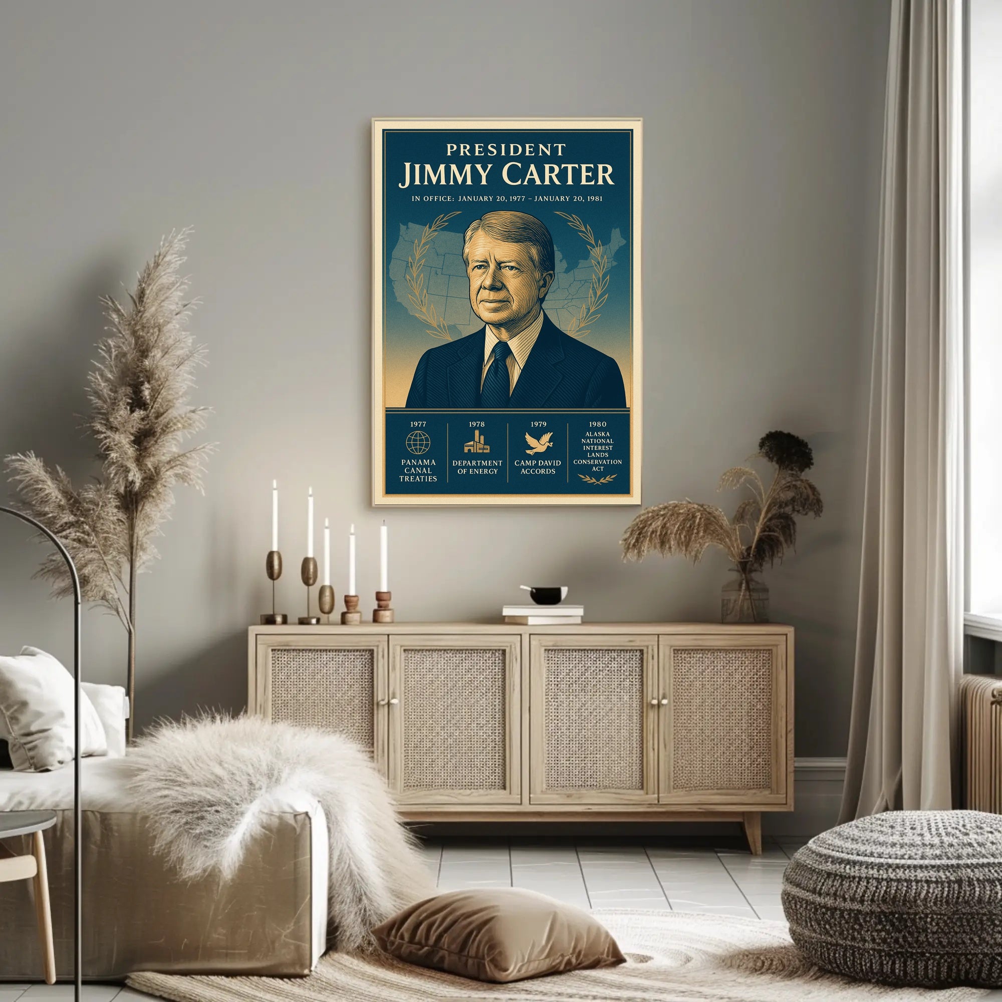 Jimmy Carter Leadership Gallery Print PosterGoat