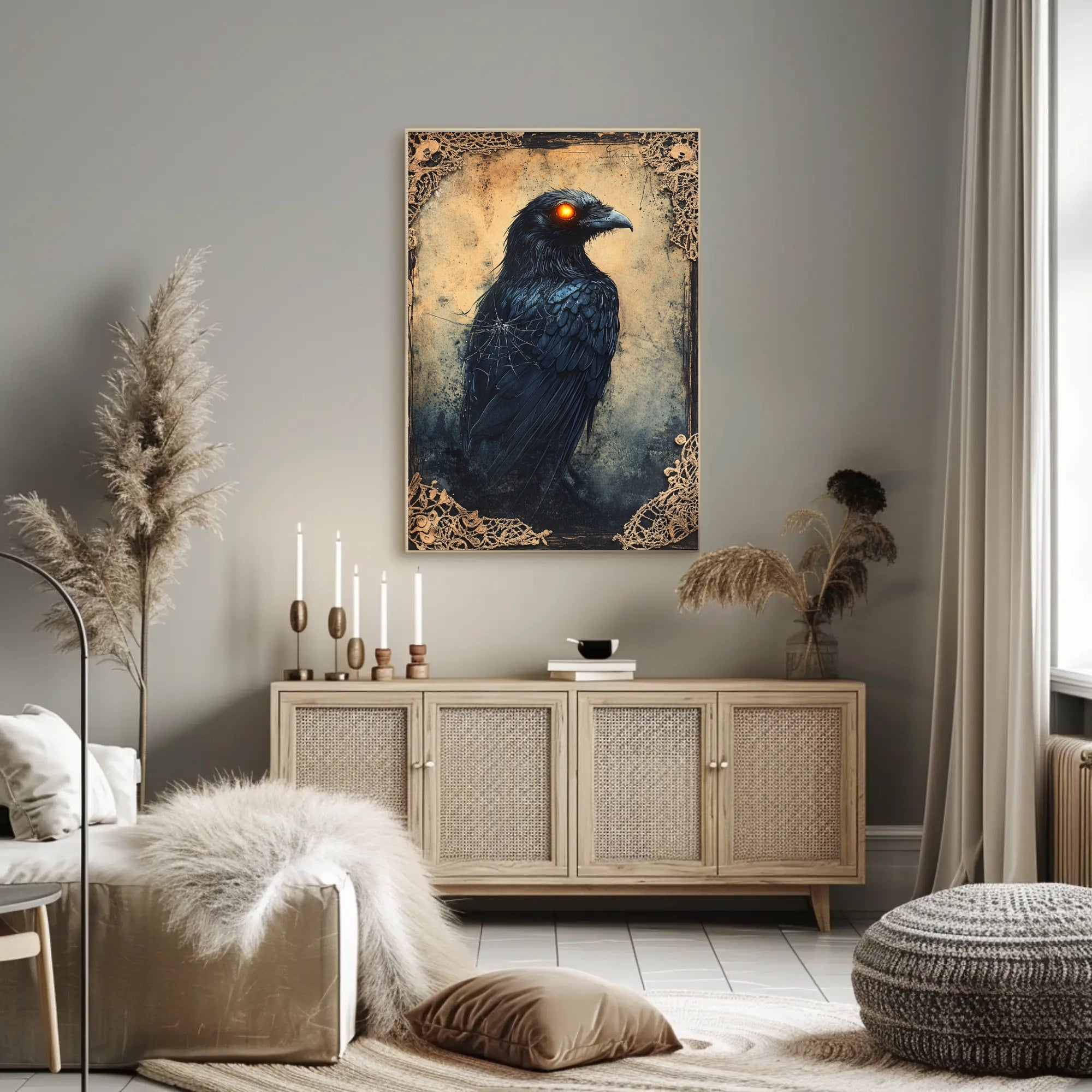 The Enigmatic Raven Poster