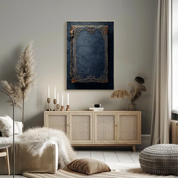Intricate Gold-Embellished Book Cover Art Cultural Poster
