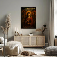 St. Anastasia: The Flame of Faith Cultural Poster PosterGoat