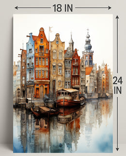 Reflections Of A Canal City Poster