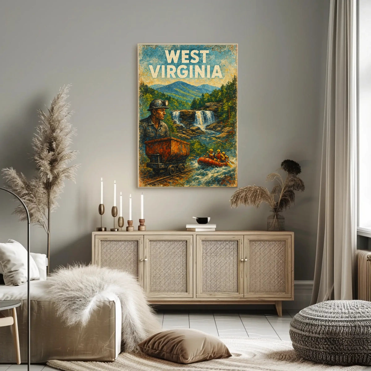 West Virginia Adventure Poster