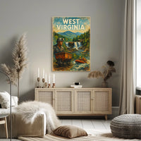 West Virginia Adventure Poster