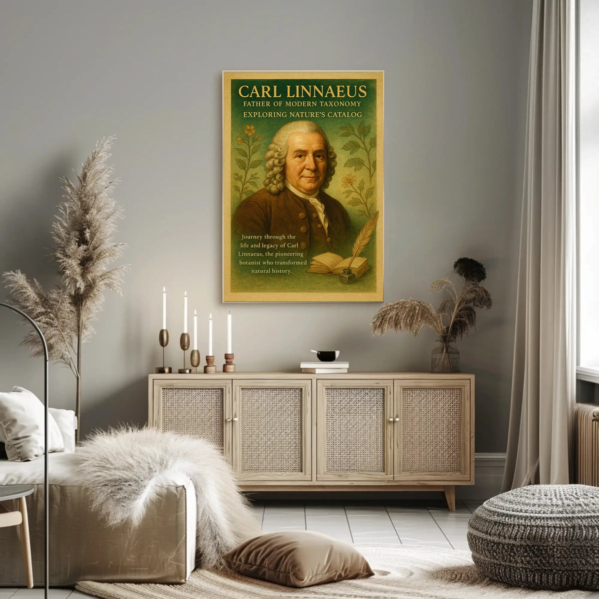 Carl Linnaeus Father of Modern Taxonomy Poster