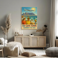 Fly Cape Town Summit To Sea Poster