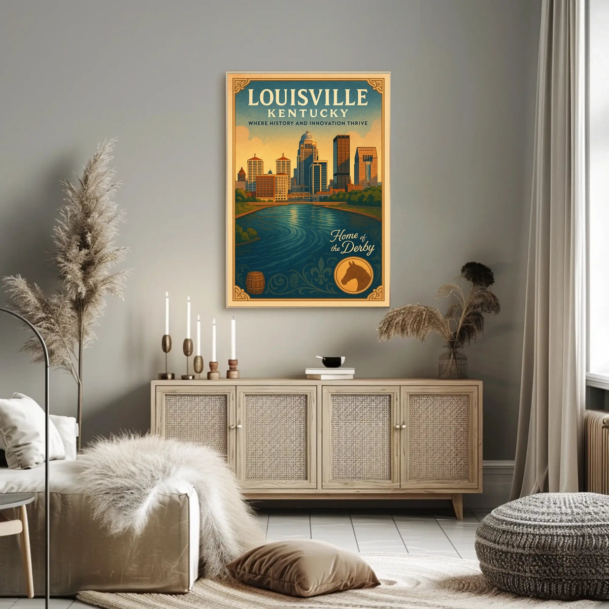 Louisville, Kentucky Where History and Innovation Thrive Poster